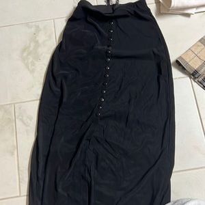 Long black skirt